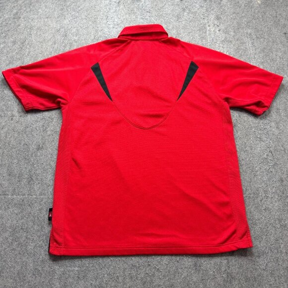 Georgia Bulldogs Nike Polo Shirt Men M Red Colorblock Performance Team Issue - Picture 9 of 16